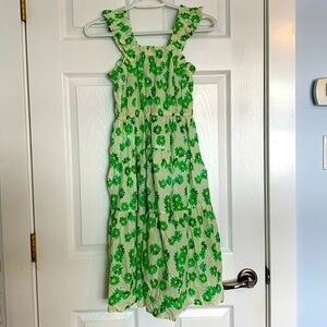 Zara Girls Floral Tiered Summer Dress Midi Green
Size 13-14 Fun Soft Breezy